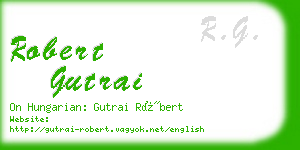 robert gutrai business card